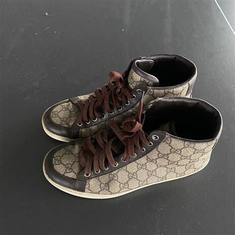 gucci high top sneakers with strap|Gucci ultrapace sneakers.